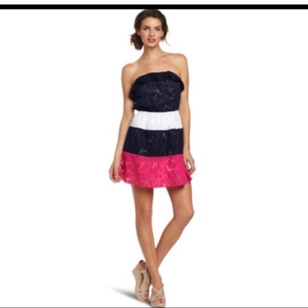 Lilly Pulitzer Libby Color Block Anchor Dress